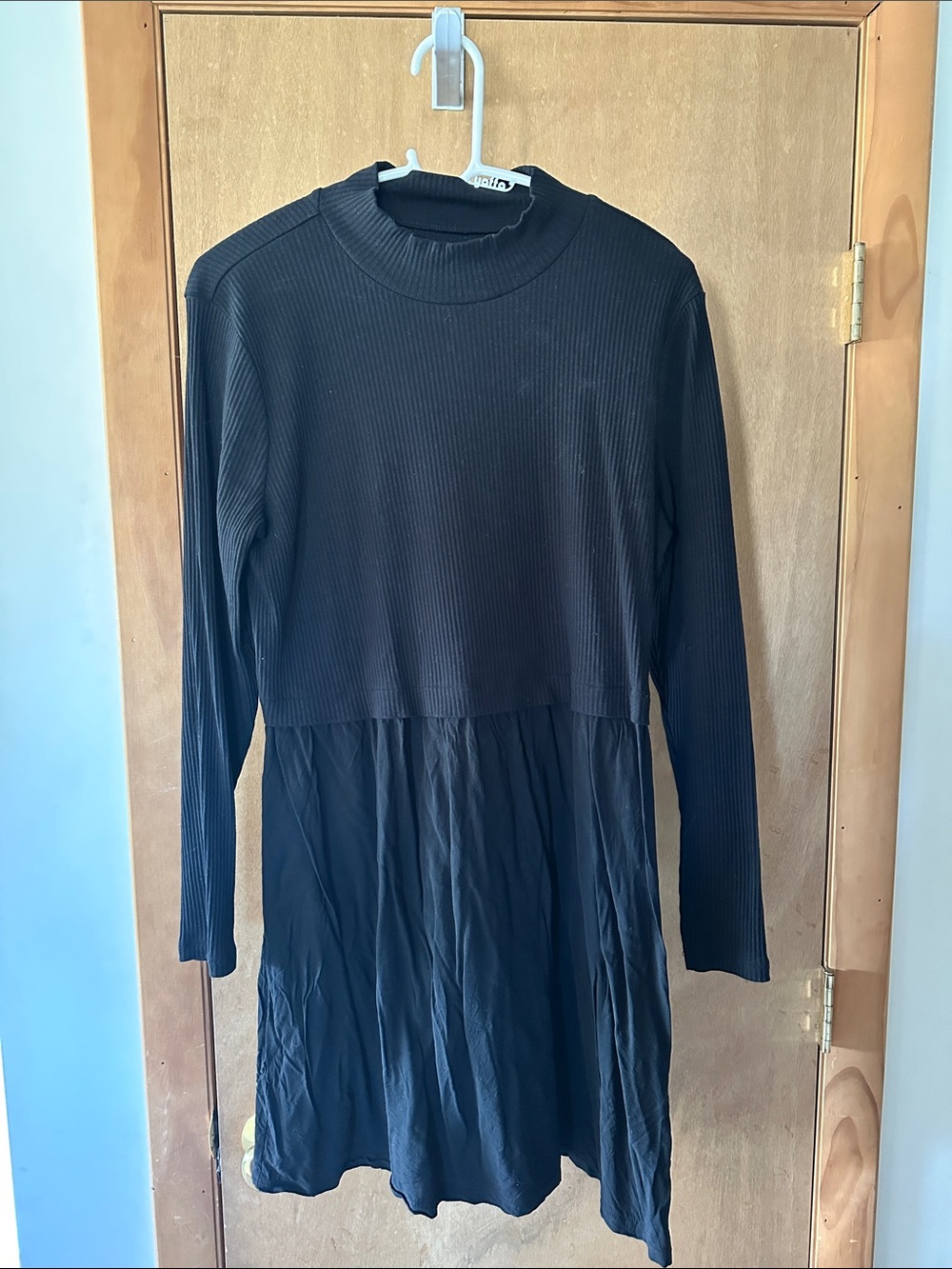 Maurices Black Long Sleeve Midi Dress